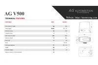 Motor cổng lùa V2 AG V500 Motor cổng lùa V2 AG V500